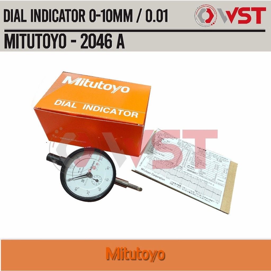 

Mitutoyo Dial Indicator 10/0.01mm 2046A / Mitutoyo 2046 A