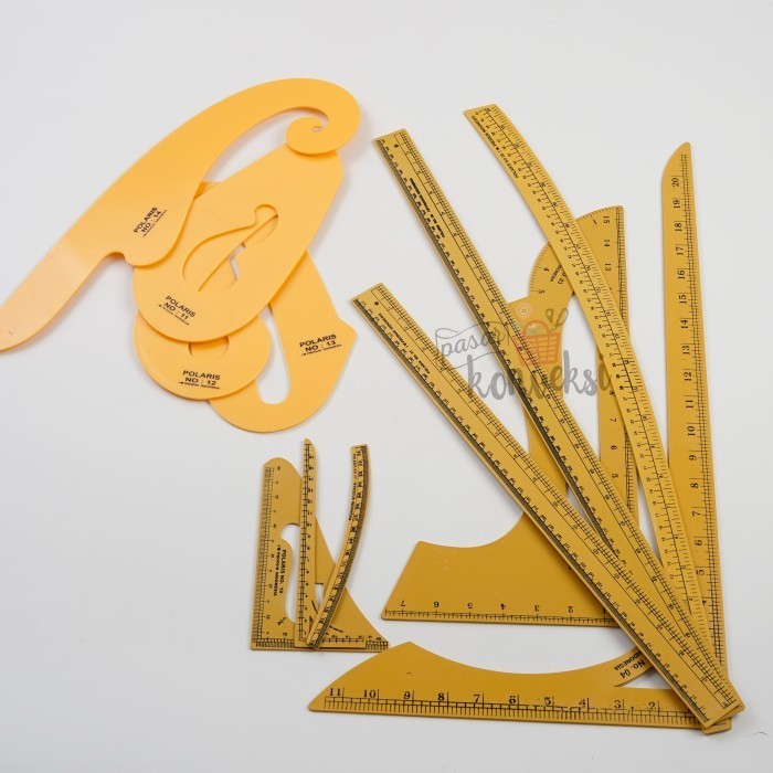 12 PCS ggaris Pola Jahit 1 Set