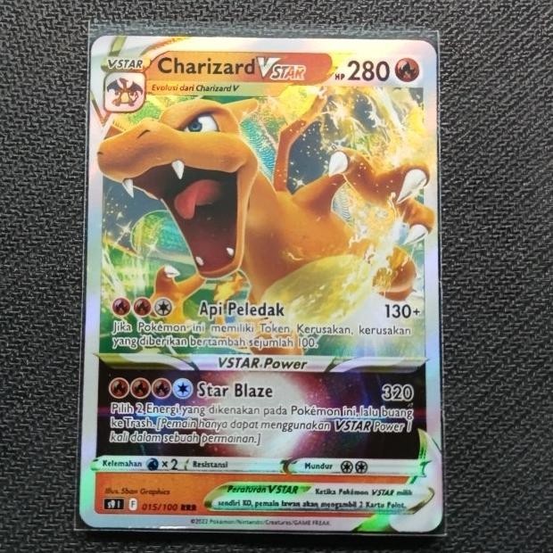 CHARIZARD VSTAR POKEMON TCG INDONESIA HIGH QUALITY