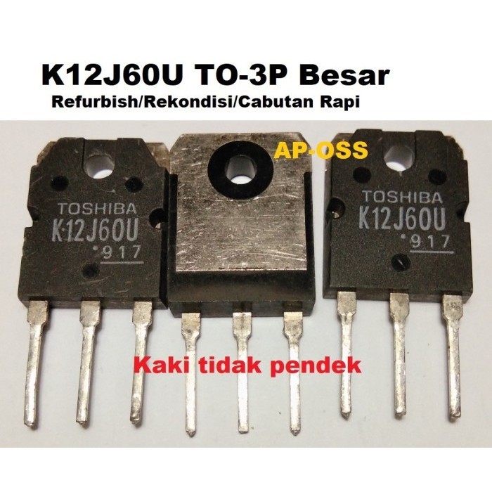 (AUPA) K12J60U TK12J60U K12J60T K12J60 N-Chanel Mosfet Original