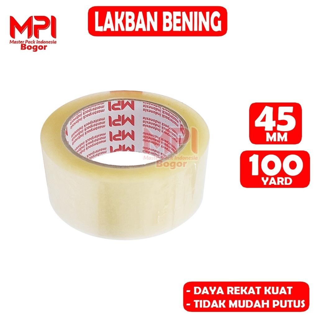 

df-8 6 PCS - Lakban Bening MPI 45 MM x 100 YARD Bc / Lakban Untuk Packing - Master Pack Indonesia Bogor Viral