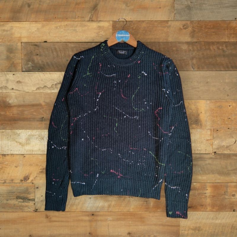 SWEATER RAJUT ZARA MAN KNITWEAR PRIA WANITA VINTAGE SWEATER SCOND