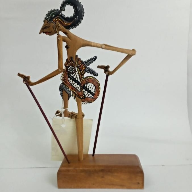 

Wayang Klitik kayu Arjuna 22 x 12 cm Set dus batik