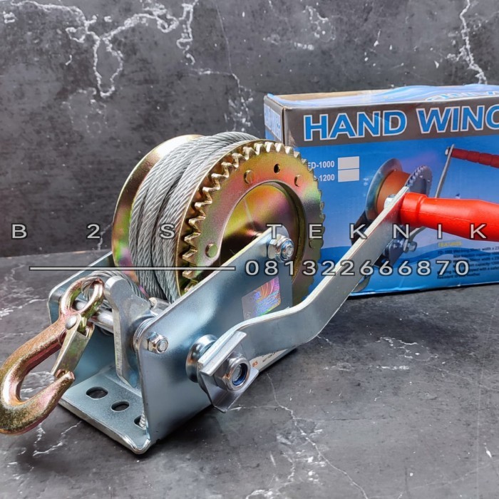 KATROL WINCH HAND Original'W 2000Lb 1000Lb 3500Lb Alat Kerekan Manual