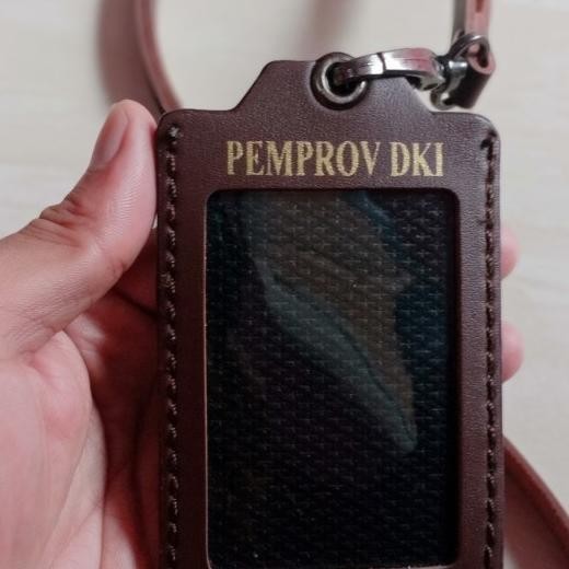 

Tali Gantungan Name Tag Id Card Logo Pemprov Dki Coklat
