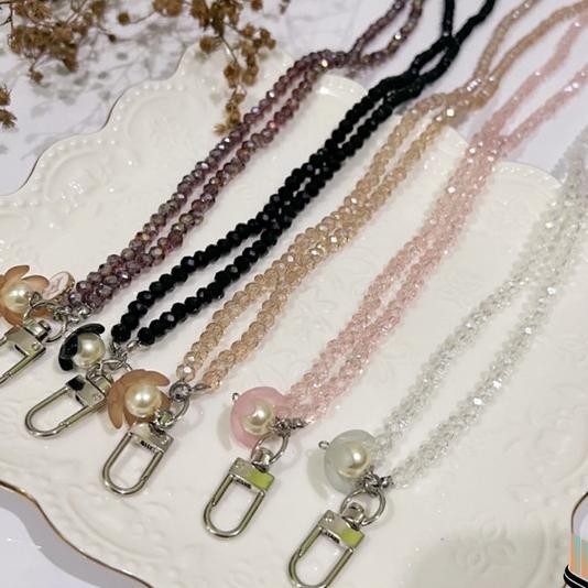 

Lanyard Crystal Beads Gantungan Manik Manik