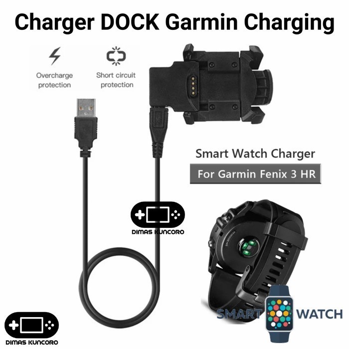 Charger DOCK Garmin Charging Cable Fenix 3 HR Quatix Descent MK1 USB