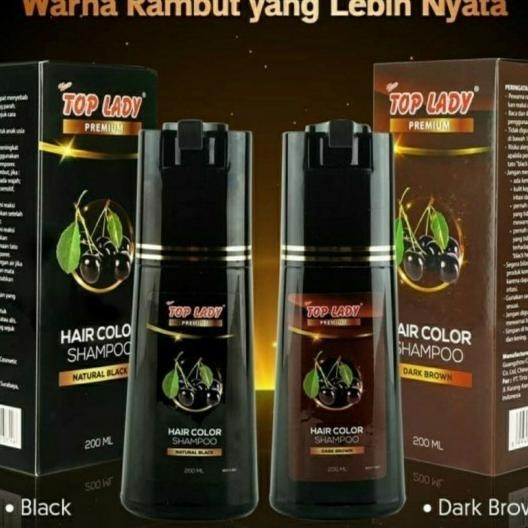 Top Lady Hair Color Shampoo 200Ml
