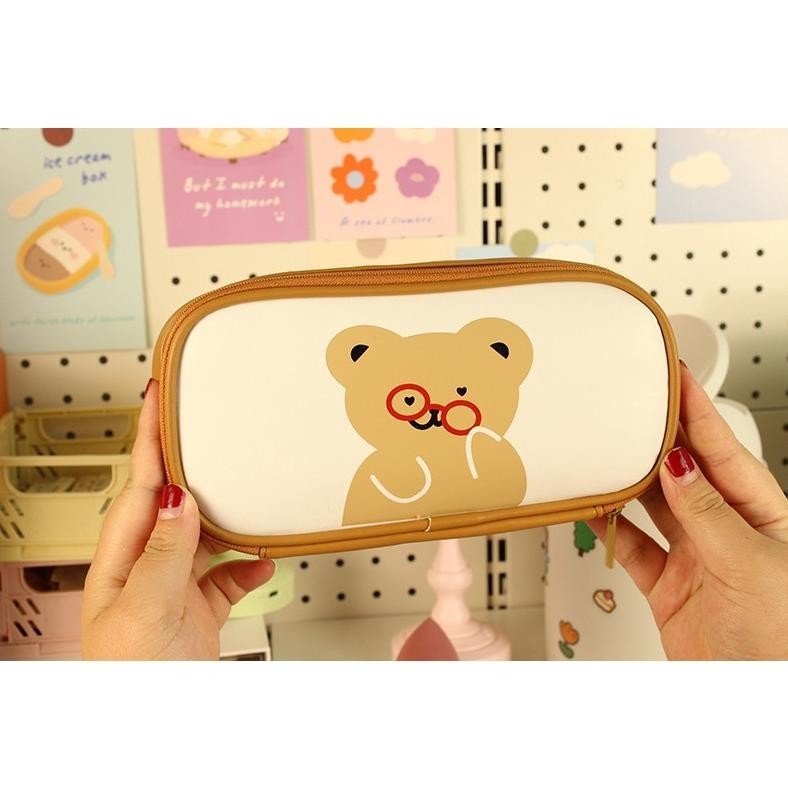 

dg-78 Mismi Jane Pencil Case Kotak Pensil Sekolah Stylish Cute Bear Perempuan Trendy - PC2J Original