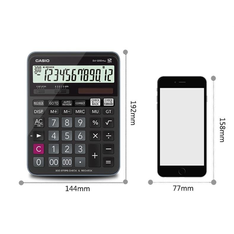

df-8 [Promosi mulai sekolah]Kalkulator Scientific Casio DJ-120D PLUS/MJ-120D PLUS Kalkulator Meja Check Correct 100% asli Viral