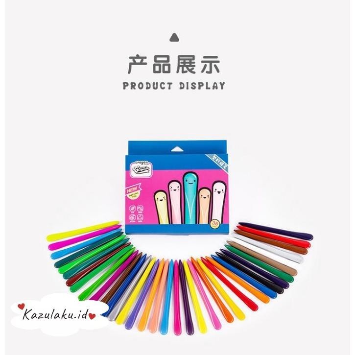 

Kazulaku Crayon Lab Mewarnai Anak Crayon Triangular Isi 36 Warna (Murmer)