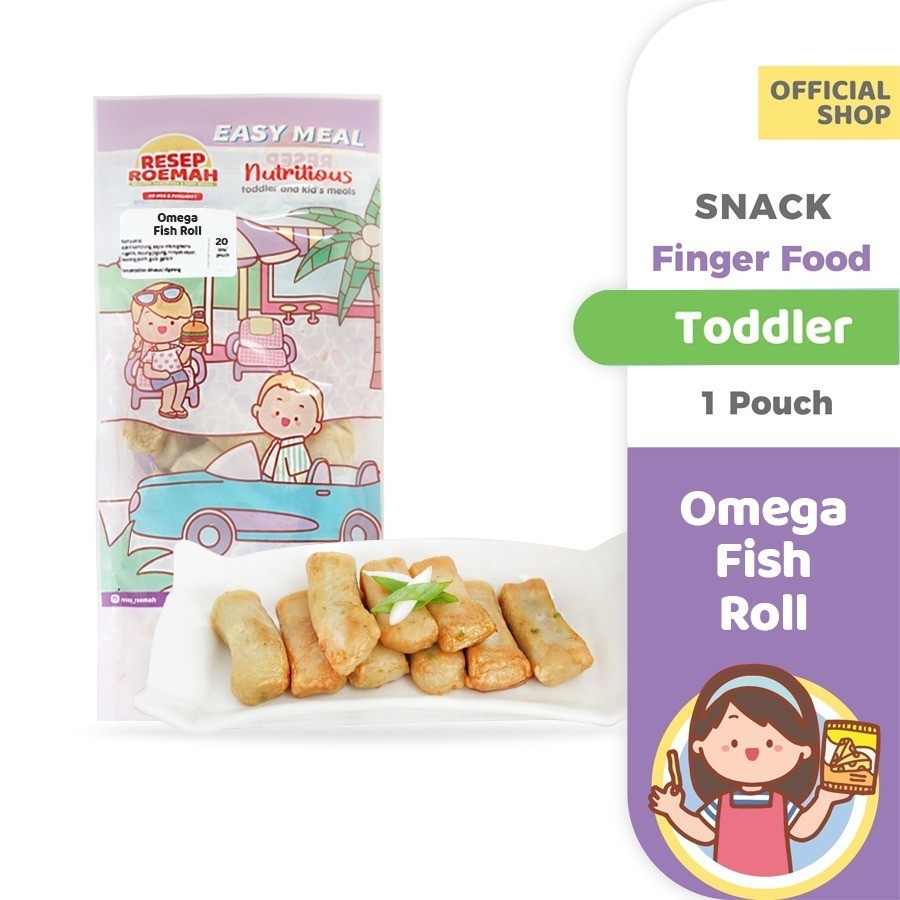 

Omega Fish Roll / Otak-otak Ikan Ekor Kuning Omega / Toddler / Toddler Healthy Frozen Food / No MSG