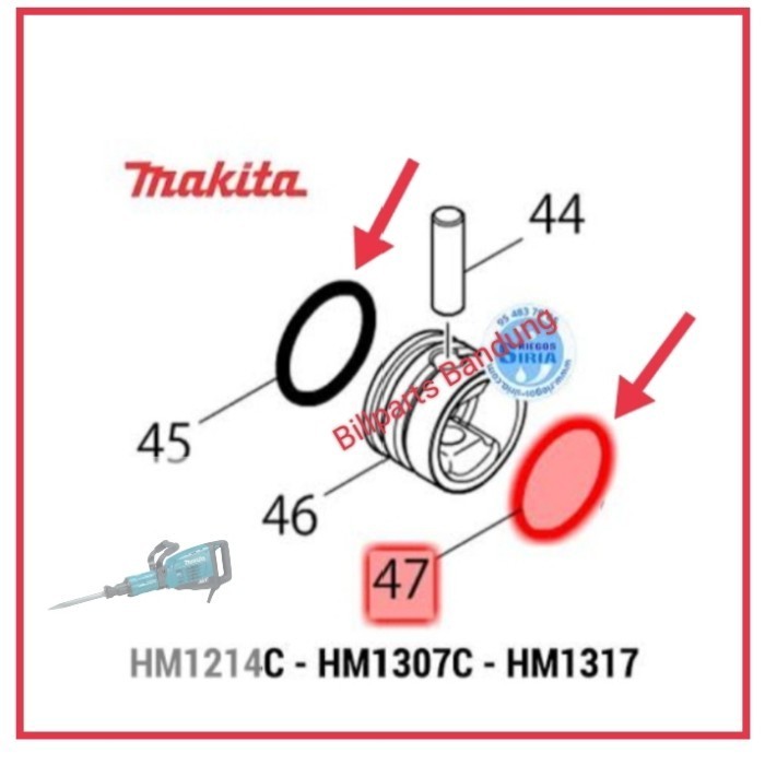 *$*$*$*$] Oring piston seal sil HM1317C HM 1317 C HM 1317C bobok hammer Makita