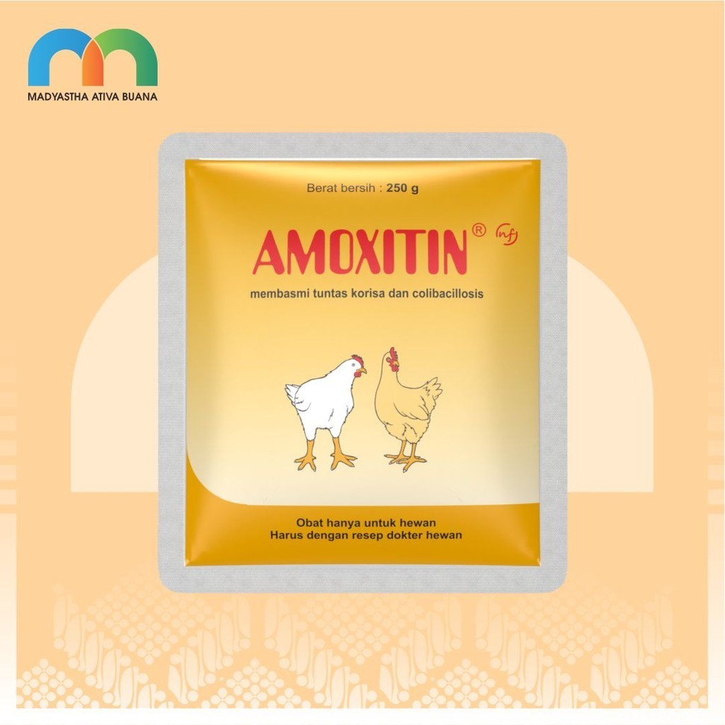 Amoxitin 250 gr NF Medion Obat Sistem Pernafasan Ayam