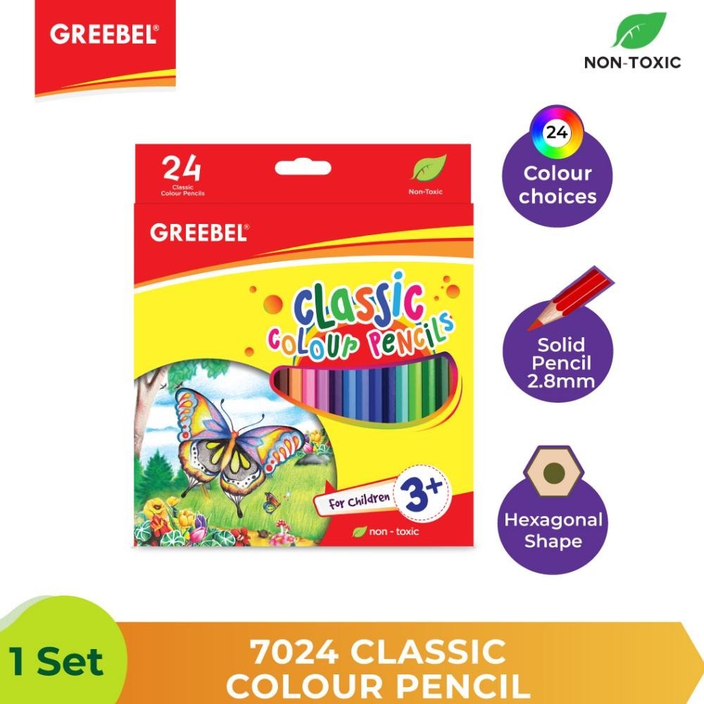 

Best Seller Pensil Warna Greebel Panjang 24 Warna 7024 Pensil Warna Murah Gratis Ongkir