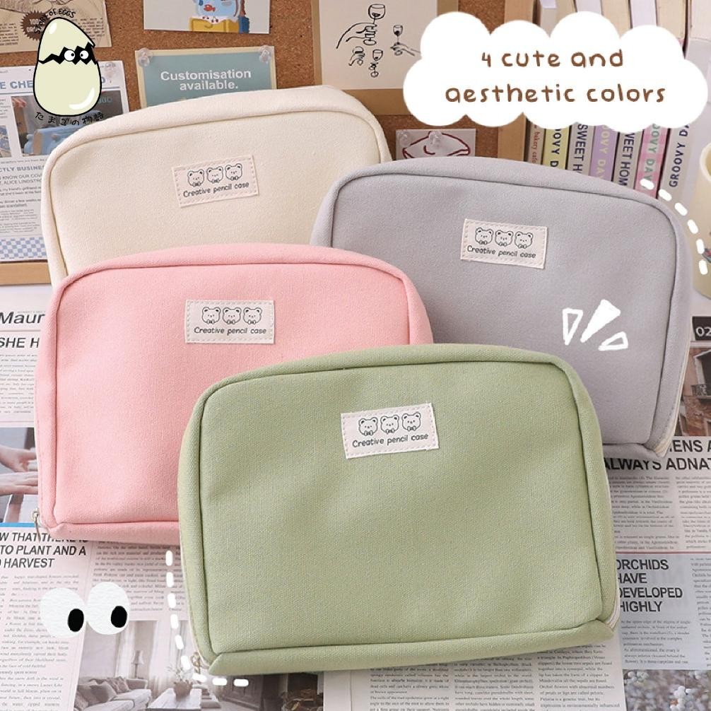 

GA24 Pastel Aesthetic and Cute Fancy Pencil Case l Travel Case l Kotak pensil besar l Travel Pouch l Make Up Pouch l Kotak Make up dan Skincare l Tempat Jalan l Storage besar l Penyimpanan banyak l Kotak Penyimpanan l Kotak pensil make up besar l Muat