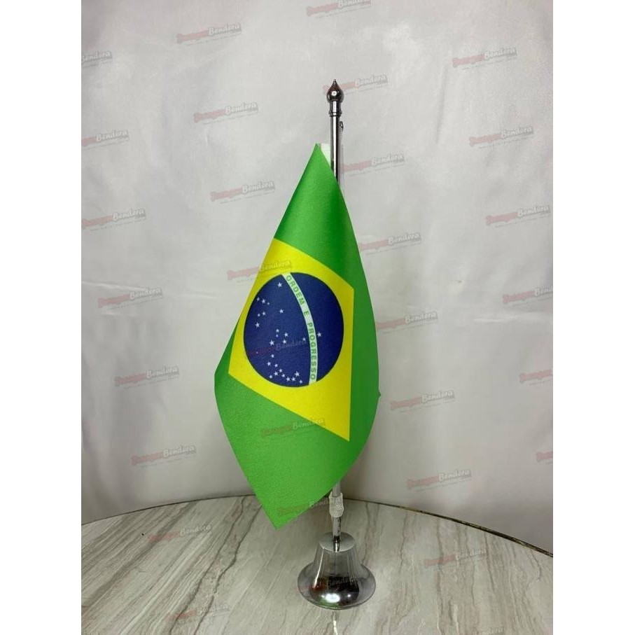 *****] Bendera Meja Brazil + Tiang Pataka Meja