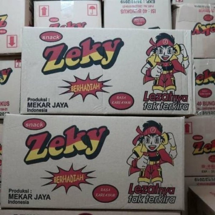 

Snack zeky 1 dus isi 40 pcs Terlaris Jajanan jadul K02