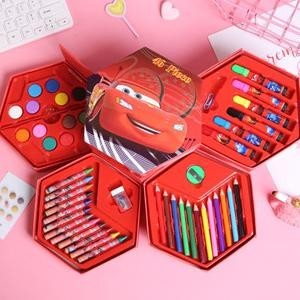 

ad-532 HaiWai COD Crayon Set Karakter 4in1 Isi 46pcs - Alat Set Menggambar Melukis STY09 Hemat