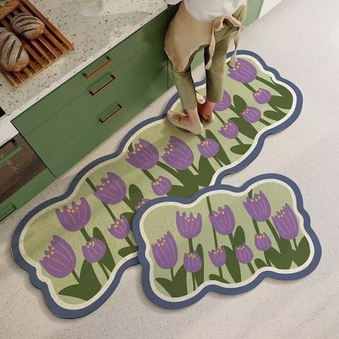 Keset Kaki Anti Slip 2 pcs / Keset Dapur 2 in 1