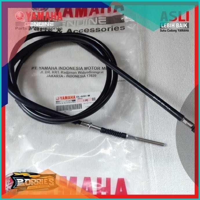 TALI KABEL REM BELAKANG MIO SPORTY ATAU SMILE ORIGINAL ORI YAMAHA 5TL-