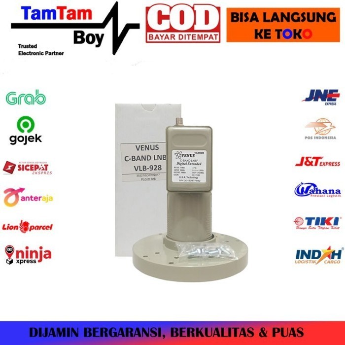 LNB C Band Single Out Venus VLB-928 1 Satelit 1 Receiver Parabola