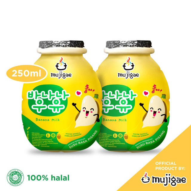 

Mujigae Banana Milk Original 250ml x 2 pcs