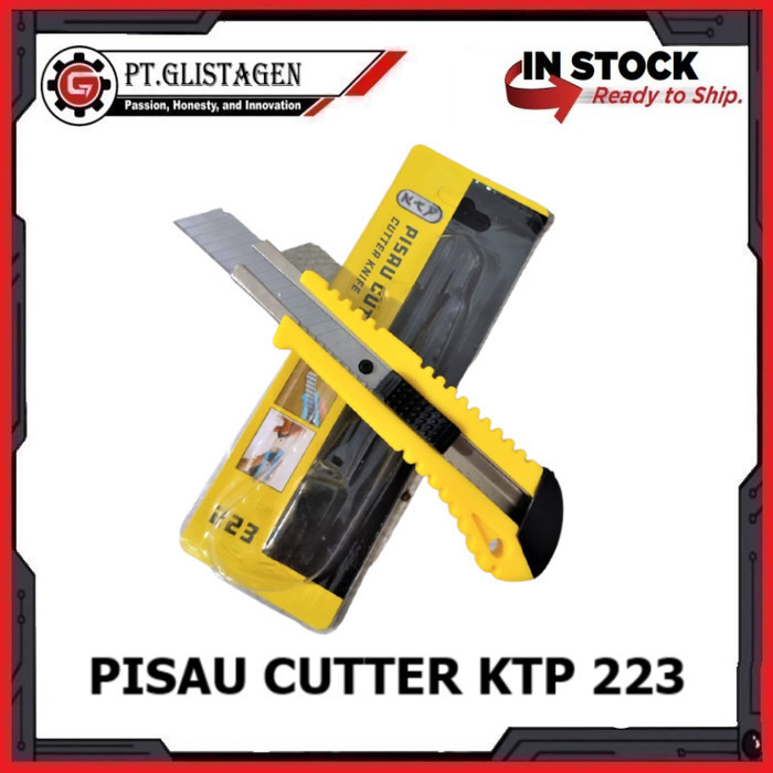

:::::::] Pisau Cutter Besar Murah Alat Pemotong Kertas ATK Tajam KTP 223