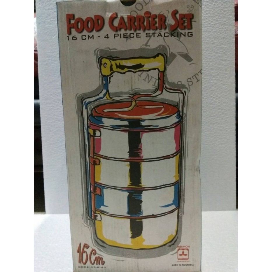 Maspion rantang stainless susun 4 / rantang 16cm