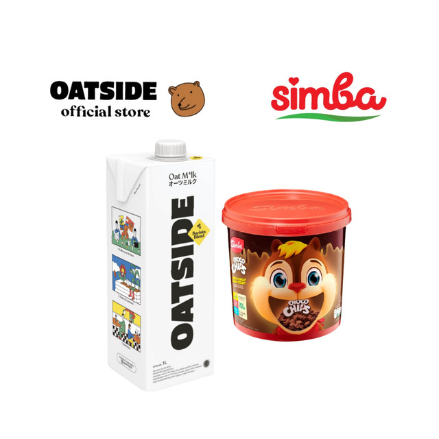 

OATSIDE Oat Milk Barista Blend 1L + Simba Choco Chips Cereal Jar 220gr