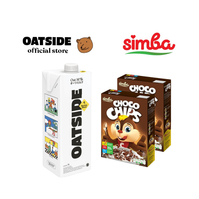 

OATSIDE Oat Milk Barista Blend 1L + Simba Choco Chips Cereal Box 150gr x 2 pcs