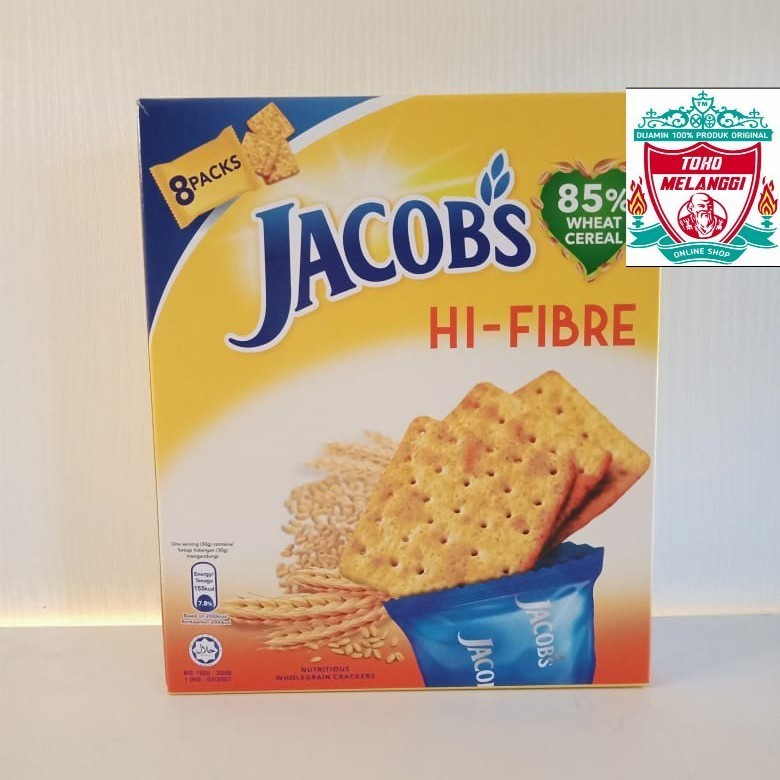 Jacob's Biscuit Crackers 85% Wholegrain Hi Fiber | Jacobs Cracker