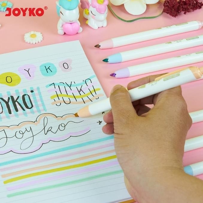 

Penanda Berwarna Highlighter Joyko HL-77-6 Warna Pastel Color