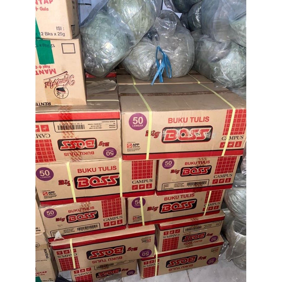 

Buku Tulis BOXY BIG BOSS SIDU CAMPUS 50 lembar 1 pak 10pcs MURAH BAGUS