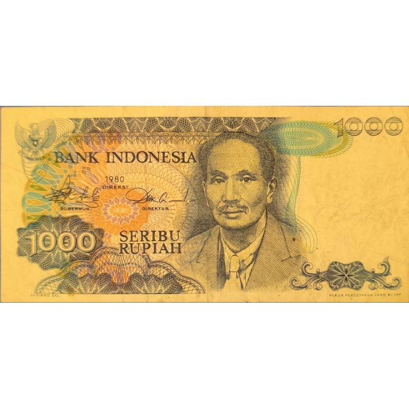 uang kuno / uang mahar 1000 rupiah tahun 1980