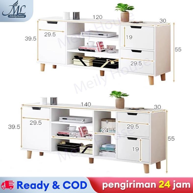 Lemari Tv Lemari Tv Minimalis Modern Kabinet TV Tinggi 140cm Meja Tv Minimalis Modern