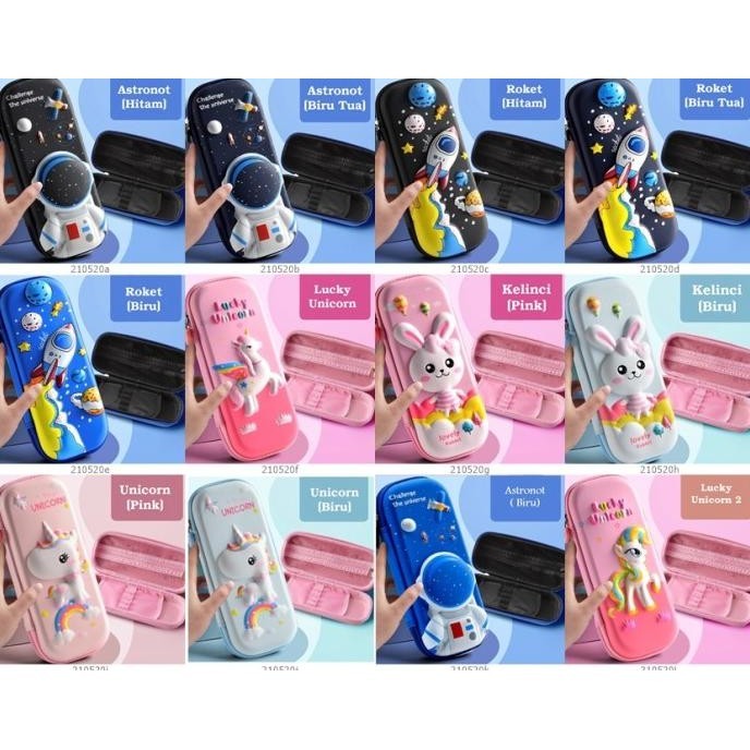 

Kotak Pensil Tempat Tepak Pencil Anak Laki Laki Perempuan 3D PC0002