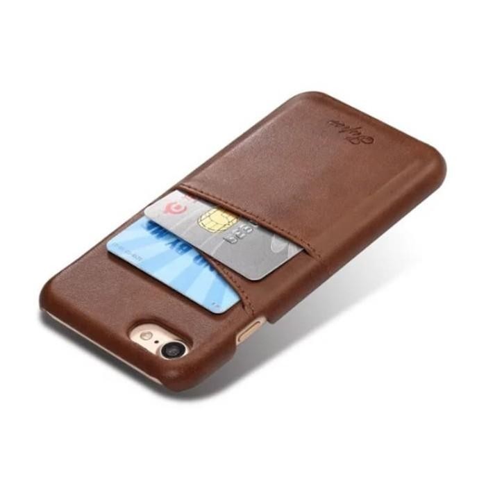 SUTENI Leather Case iPhone SE 2 / SE2 Card Slot Casing Kulit Hardcase Import Premium