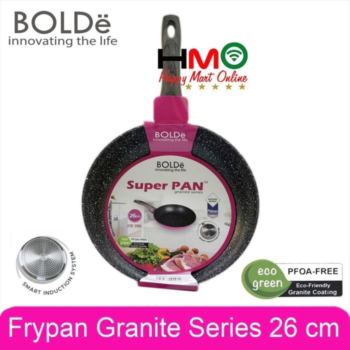 Bolde Frypan 26Cm Blackpink Panci Wajan Frypan Granit Anti Lengket