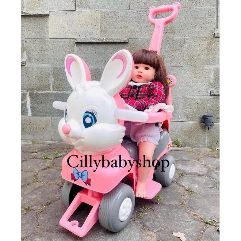 (DISKON) Maenan Anak Mobilan Tunggang Lucu Kelinci BB SHP588 SHP TOYS - Mainan Anak Kelinci Mobil Do