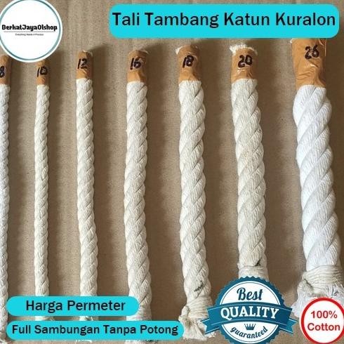 

'+'+'+'+] Tali Tambang Kecil 10mm 12mm Katun Kertas Kuralon Guralon Putih Murah