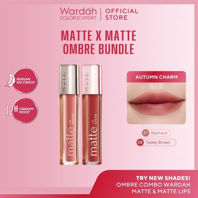 PAKET OMBRE Wardah Matte Lip Cream