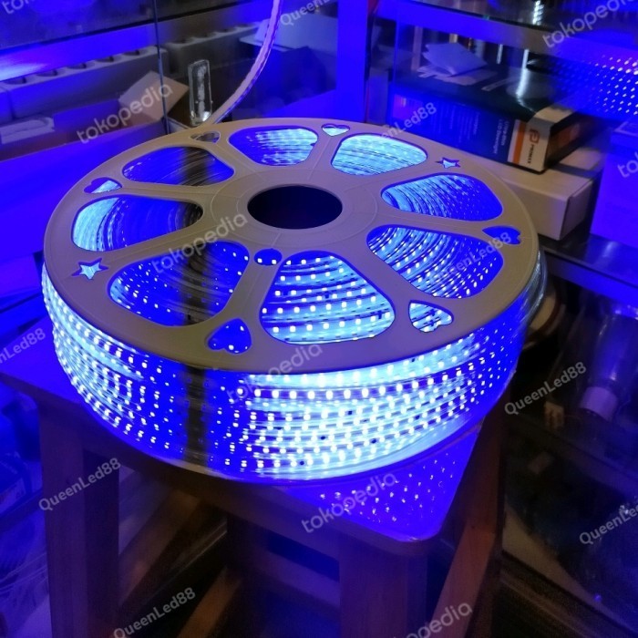 Lampu Led Strip Selang 120Led //Led Selang Biru 120Led Lampu