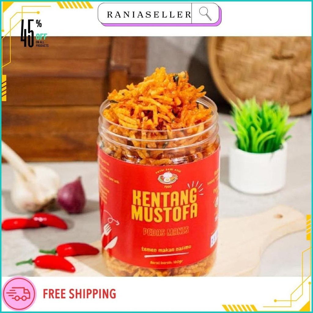 

Paket Anak Kosan Kremes Ayam Pedas 180Gr / Kentang Mustofa Pedas Manis 180Gr Putri Sami Asih Food Termurah Banget