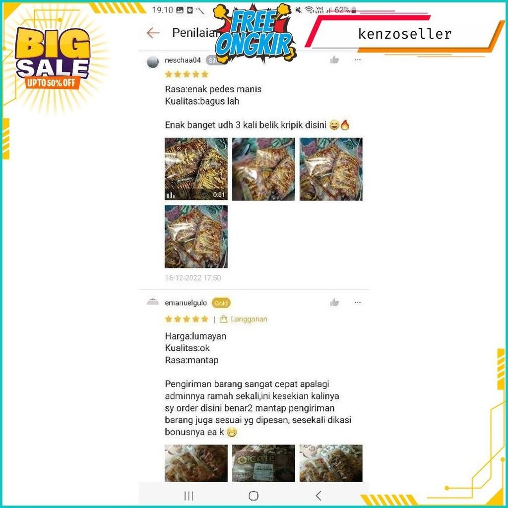

Termurah Keripik Sibolga 1 Kg Enak |Harga Reseller |Langsung Akun Owner Gratis Ongkir