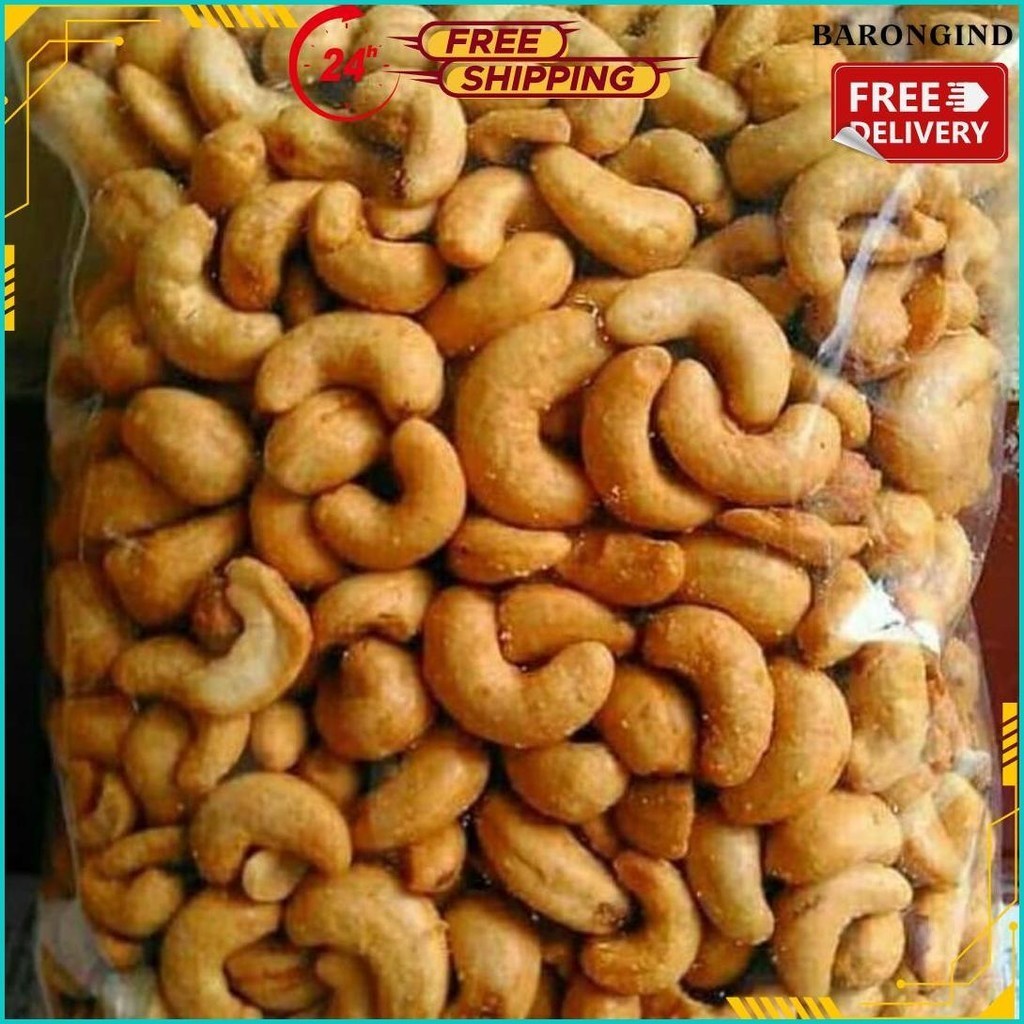 

500 Gram Kacang Mede Matang Original (Asin) Dan Tawar Super Matang Terlaris