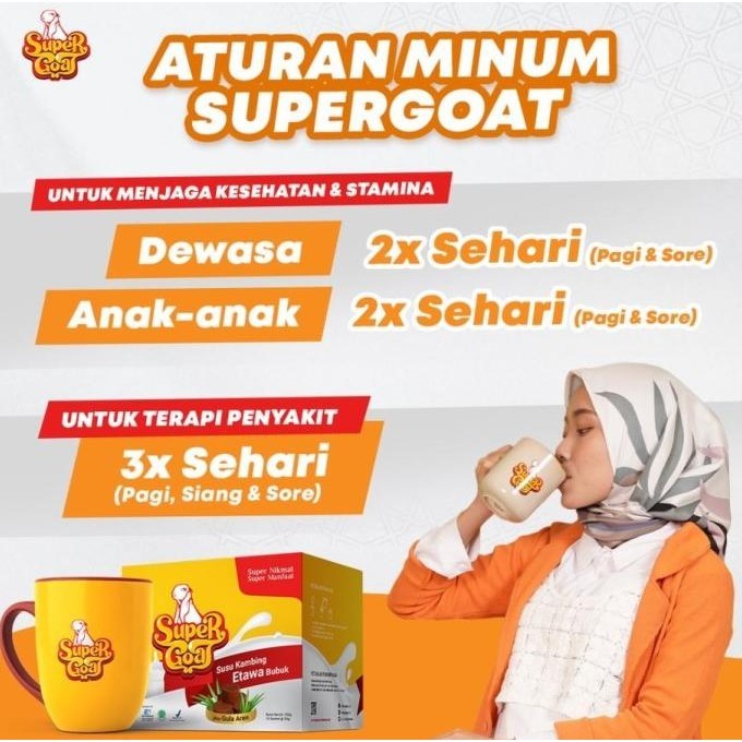 

Super Goat Susu Kambing Etawa Gula Aren Premium Original NLS