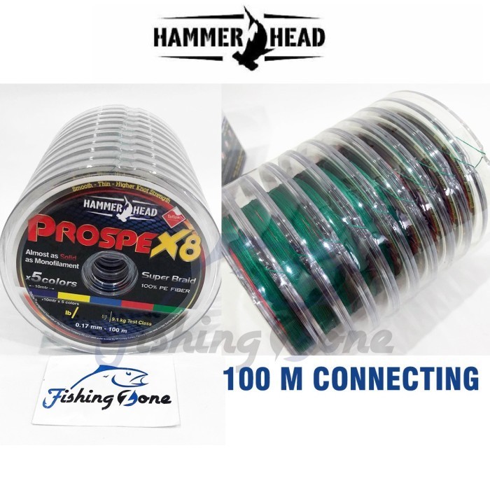 Hammer Head Prospex Senar Teflon Pe X8 ( Multi ) 100M - Prospex8 Line