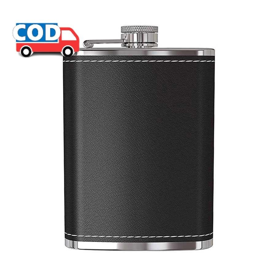 Botol Minuman Alkohol Bir Hip Flask Wine Whiskey Bottle 8 Oz Retro Vintage Klasik Stainless Steel