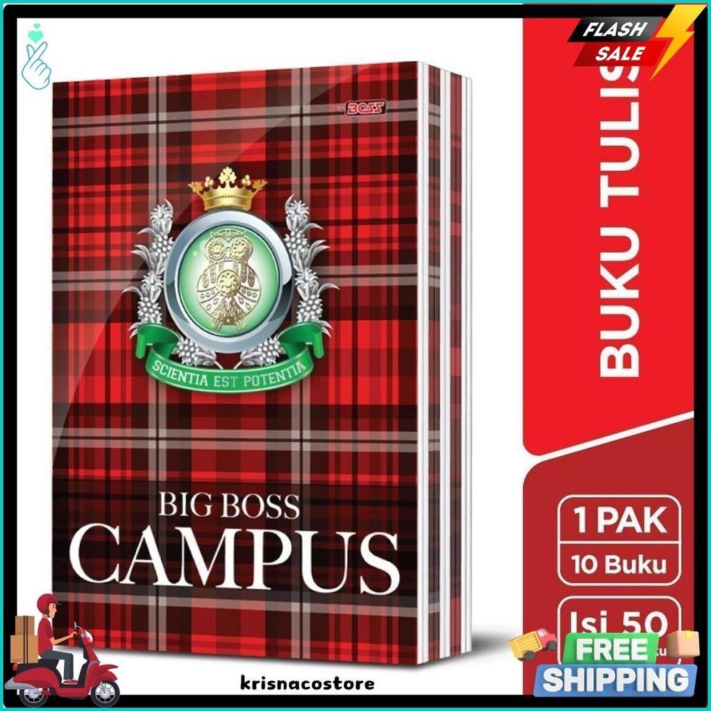 

[Stationery Spectrum] Bigboss Campus Buku Tulis 50 Lembar - Bbo Eb 50 Cam (Lagi Viral)